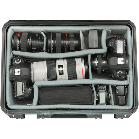 1711-6 Case with Think Tank Photo Dividers & Lid Foam (Black) Image 6