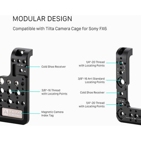 Side Mounting Plate for Sony FX6 Image 11