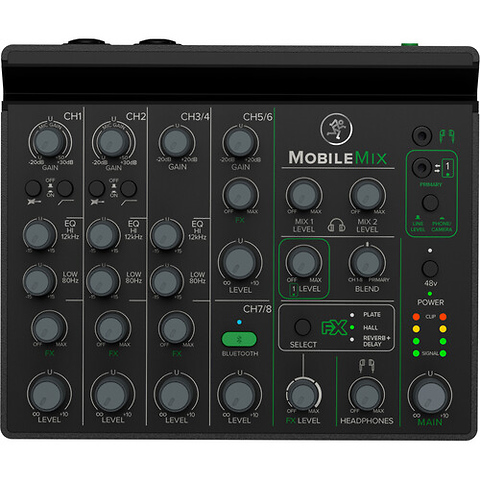 MobileMix 8-Channel Live Sound and Streaming Mixer Image 3