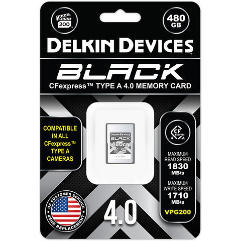 480GB BLACK CFexpress Type A 4.0 Memory Card Image 1