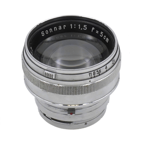 Jena 5cm f/1.5 Sonnar Lens Chrome for Contax RF Cameras - Pre-Owned Image 0