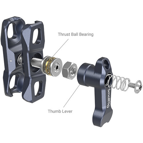 Magic Arm with Dual Ball Heads (1/4 in.-20 Screw and NATO Clamp) Image 3