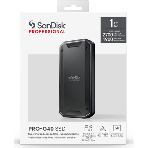 1TB PRO-G40 SSD Thunderbolt 3 Portable SSD Image 3