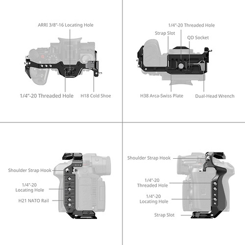 HawkLock Quick Release Cage for Panasonic Lumix GH7/GH6 Image 2