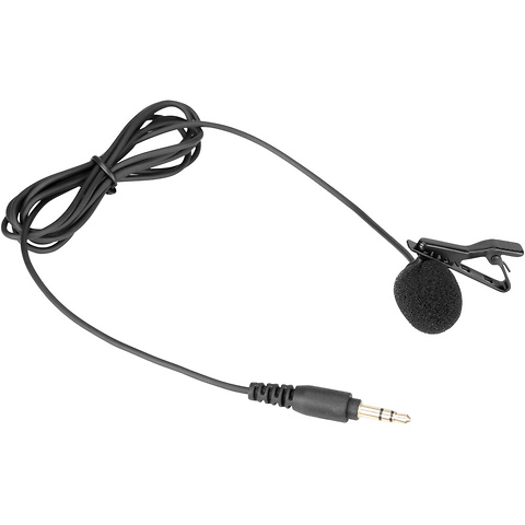 SR-M1 Omnidirectional Lavalier Microphone Cable with 3.5mm TRS Connector (Black) Image 0