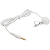 SR-M1 Omnidirectional Lavalier Microphone Cable with 3.5mm TRS Connector (White) Thumbnail 0