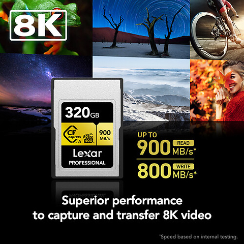 320GB Professional GOLD Series CFexpress Type A Memory Card Image 1