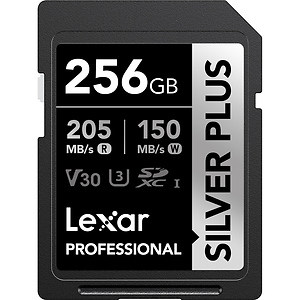 256GB Professional SILVER PLUS UHS-I SDXC Memory Card