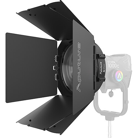 STORM 1200x Cine Kit with Skid Support, Fresnel, and Barndoors Image 9