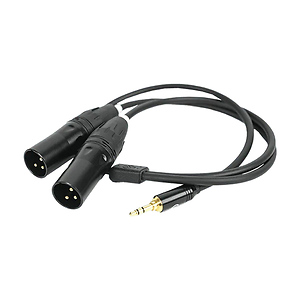 3.5mm TRS to Dual XLR Audio Cable