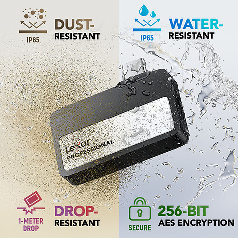 2TB Professional Go USB 3.2 Gen 2 Portable SSD (Black) Image 8