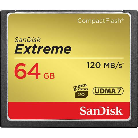 64GB Extreme CompactFlash Memory Card Image 0