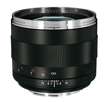 Ikon 85mm f/1.4 ZE Planar T* Manual Focus Lens (Canon EOS-Mount)