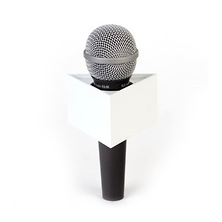 3-Sided Microphone Flag (White) Image 0
